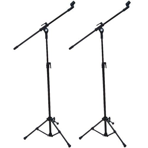 Kit 2 Suporte Pedestal Girafa Para Microfone C/ Cachimbos