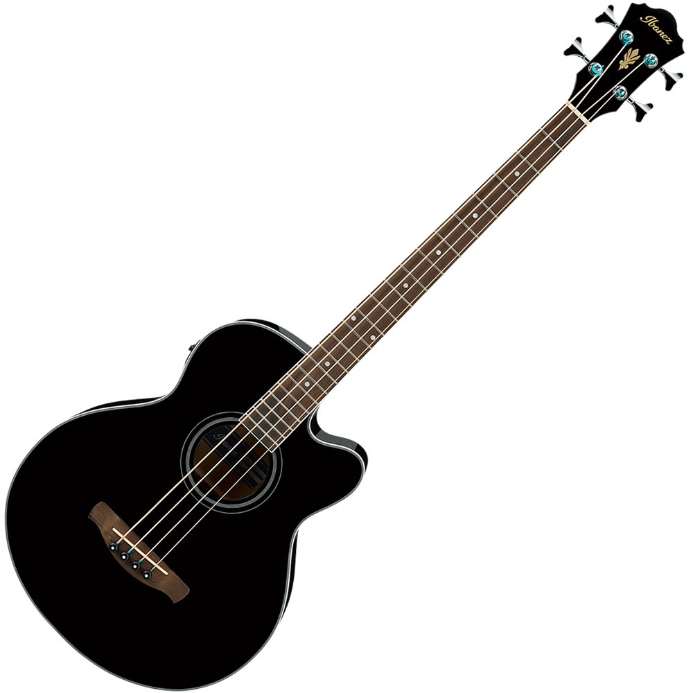 Baixolão Eletroacústico 4 Cordas Ibanez Aeb 8e Bk Preto