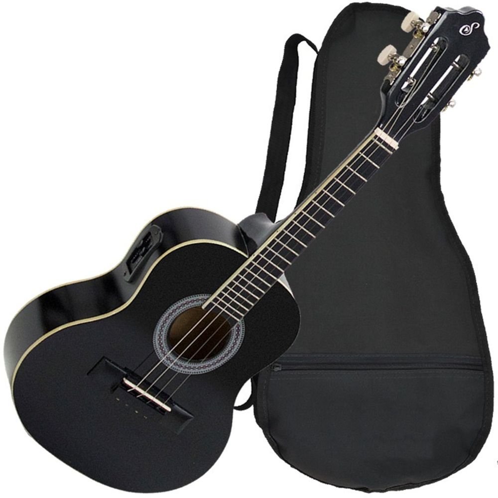 Cavaquinho Eletroacústico Aço Giannini Cs14 Ep Bk C/ Capa