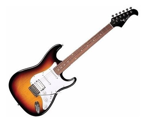 Guitarra Eagle Sts002 Strato Cap.duplo Sunburst Frete Grátis