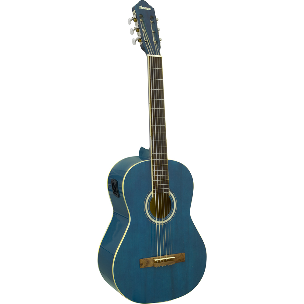 Violão Eletroacústico De Aço Tcg 390 A Eq Azul Thomaz