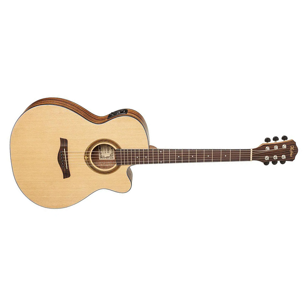 Violão Elétrico Hofma HMA295 Aço Mini Jumbo Natural Satin