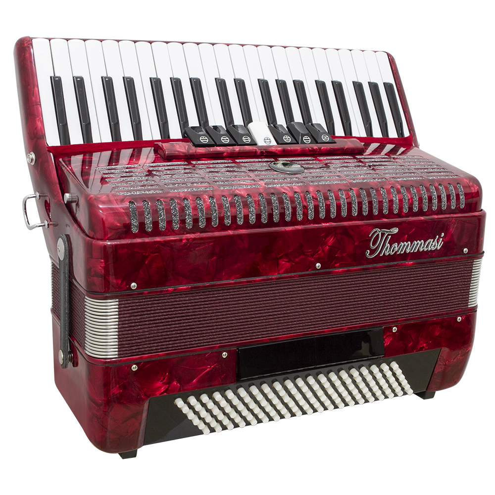 Acordeon 120 Baixos 41 Teclas Ta 12009 Vermelho Thommasi
