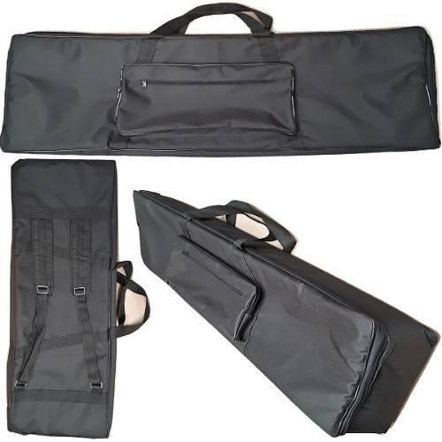 Capa Bag Master Luxo Para Piano Yamaha P85 Nylon Preto