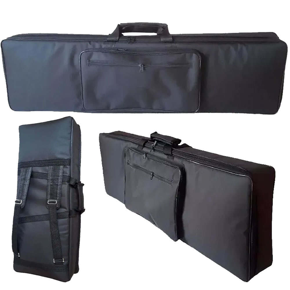 Capa Bag Master Luxo Para Piano Yamaha Tyros 4 Preto