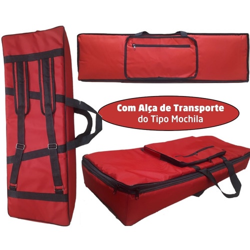 Capa Bag Master Luxo Teclado Yamaha Shs500 Rd + Cobertura