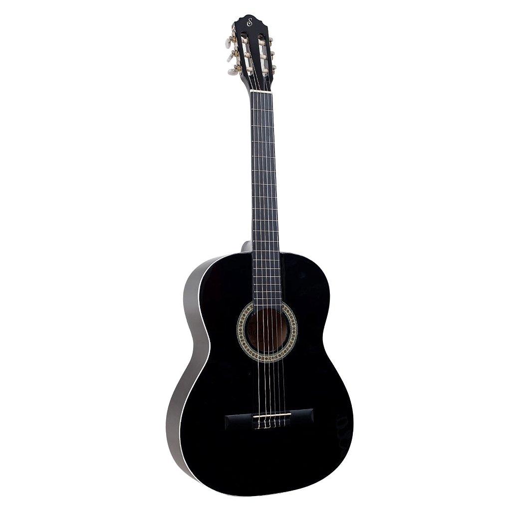 Kit Violão Classico Elétrico Nylon Giannini N14 Preto + Acessórios