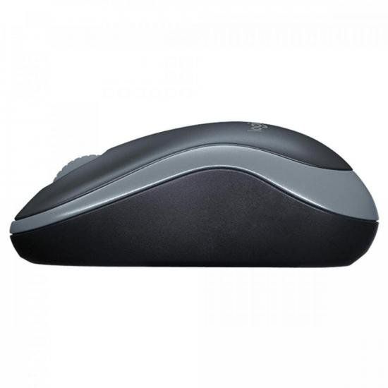Mouse Logitech M185 Sem Fio 1000 DPI Cinza