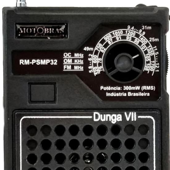 Rádio Portátil Motobras RM-PSMP32 Preto