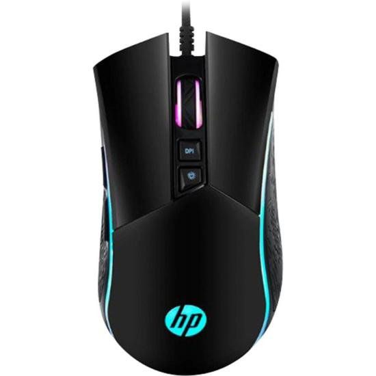 Mouse Gamer HP M220 USB 4800dpi RGB Preto