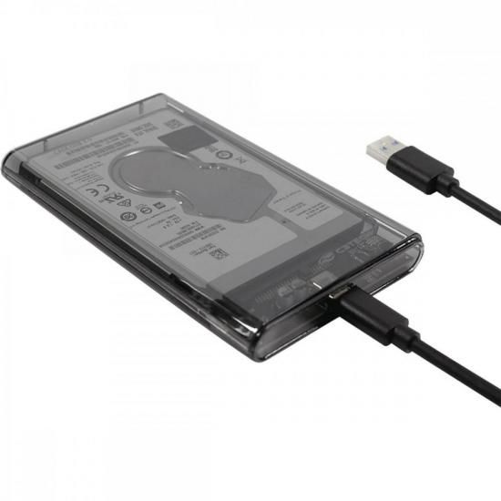 Case Para HD 2.5" Externo CH-C300BK C3Tech