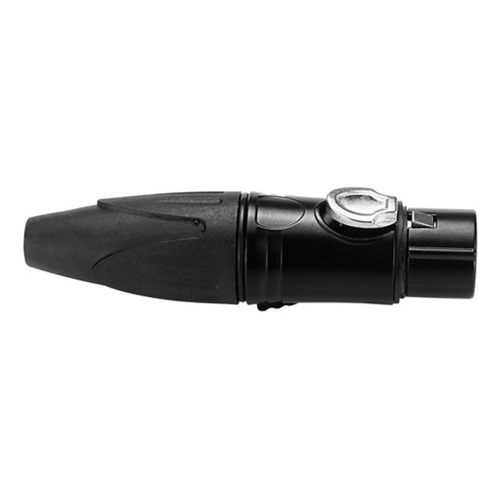 Conector Xlr Canon Femea 3 Pinos Preto XLR502 Devox