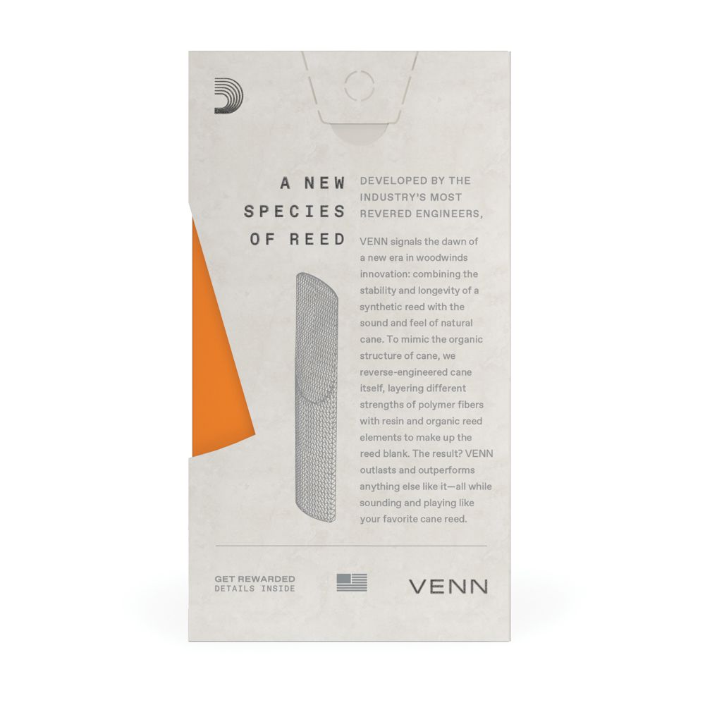 Palheta Sax Tenor 3.0 (Unidade) D Addario Venn VTS0130G2