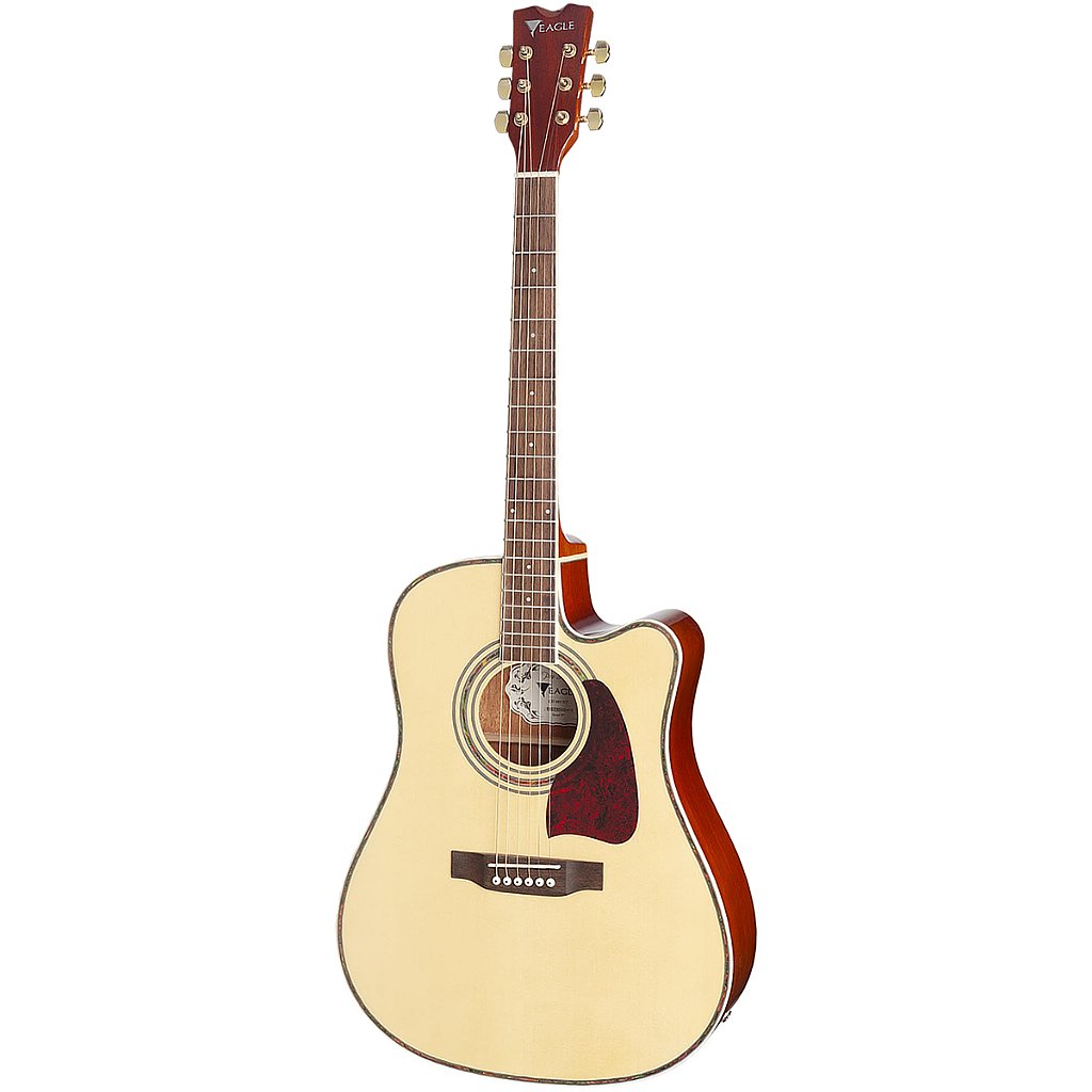 Violão Folk Eletroacústico Eagle CH889 Natural Dreadnought