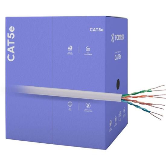 Cabo de Rede CAT5e 305m Fortrek FK500C CMX Cinza - CX / 305