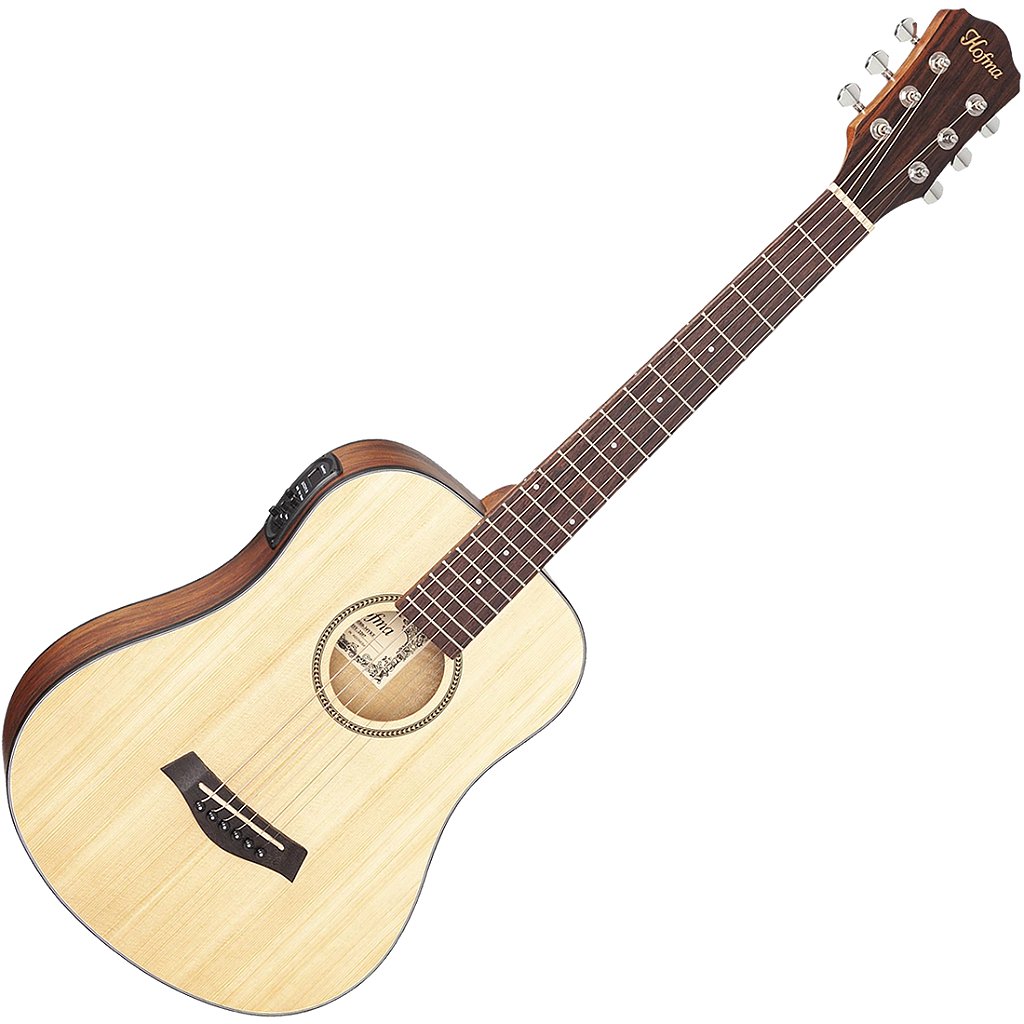 Kit Violão Elétrico Hofma Folk Baby HBB 34Y Natural Satin Vx03