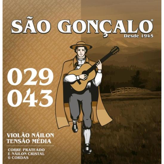 Encordoamento para Violão em Nylon Cristal São Gonçalo