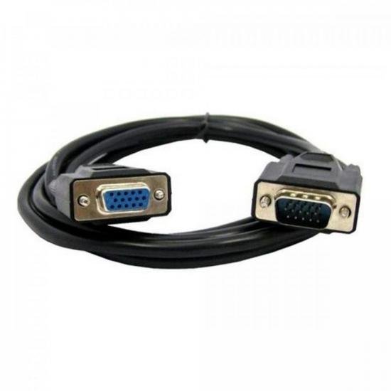 Cabo VGA HDB15M x HDB15F Extensor 1,80MT Preto Storm