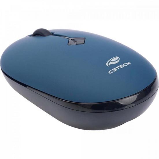 Mouse Sem Fio C3TEech M-W60BL RC Nano 1600DPI Azul