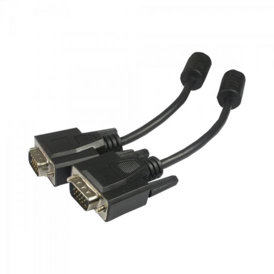 Cabo VGA HDB15M x HDB15M 3 MT Preto Com Filtro Storm