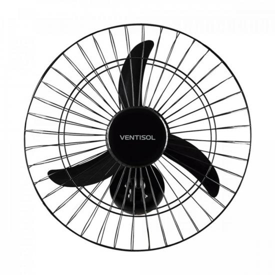 Ventilador de Parede 50cm 127V NEW PREMIUM Preto VENTISOL