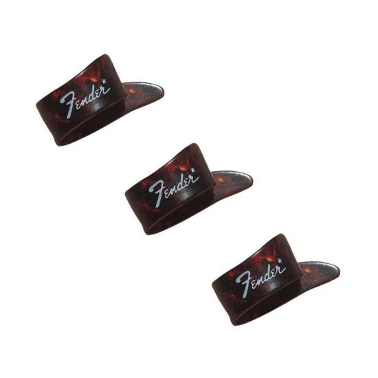 Dedeira Fender Thumb Pick Celulóide Grande Sunburst - PCT / 3