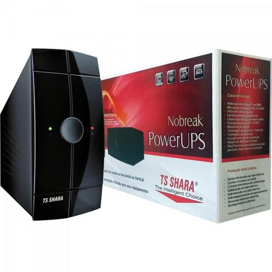 Nobreak 700VA POWER UPS Bivolt Preto TS SHARA