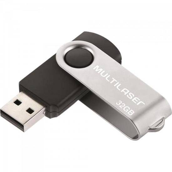 Pen Drive Multilaser Twist PD589 32GB Preto