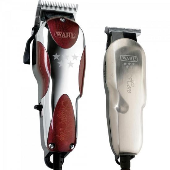 Combo Máquina de Corte e Acabamento Wahl Magic Clip 127V