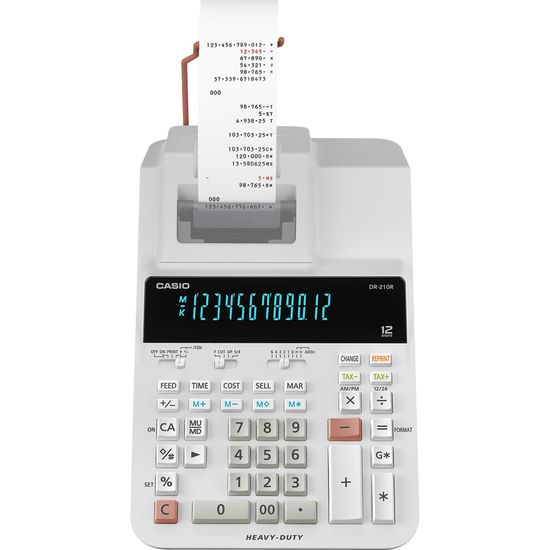 Calculadora Com Bobina Casio DR-210R WE Branca