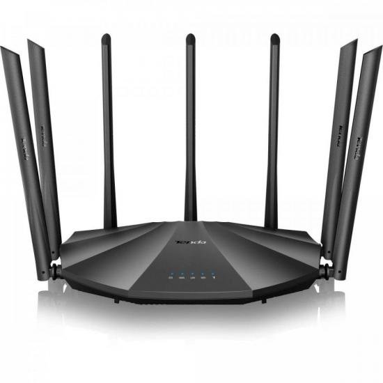 Roteador Wireless Gigabit 1200Mbps Dual Band AC23 Preto TENDA