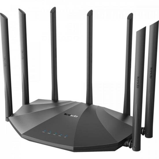 Roteador Wireless Gigabit 1200Mbps Dual Band AC23 Preto TENDA