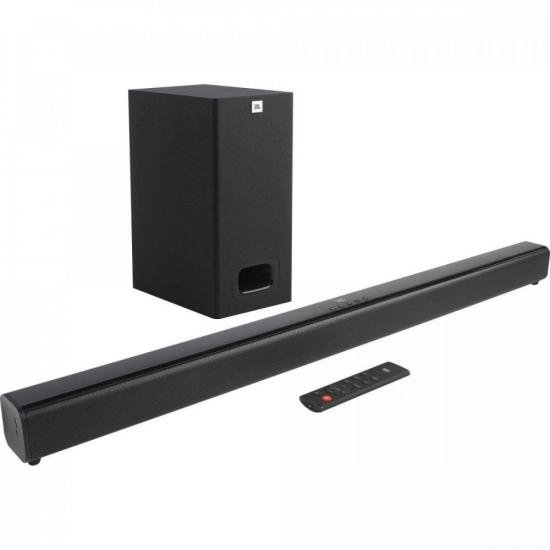 Soundbar com Subwoofer 2.1 Bluetooth 55W Cinema SB130 Preto JBL