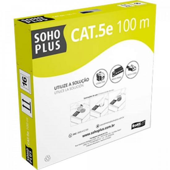 Cabo de Rede AZUL Cx 100m CAT5E CMX FURUKAWA SOHOPLUS - CX / 100