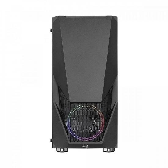 Gabinete Gamer Aerocool Zauron Saturn Preto RGB Lateral Vidro