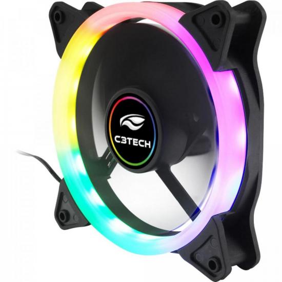 Cooler Fan 12cm RGB F7-L200 Preto C3TECH