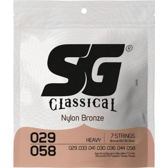 Encordoamento p/ Violão Nylon 7 Cordas 0.29 Heavy SG