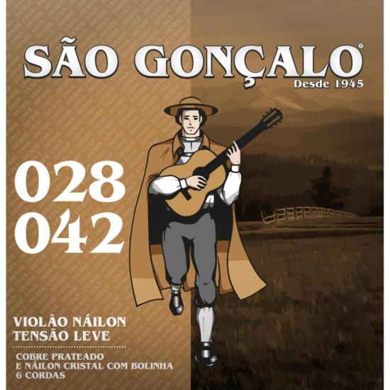 Encordoamento Para Violão Nylon Leve c/ Bolinha São Gonçalo