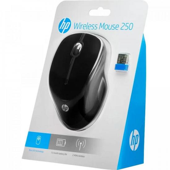 Mouse Sem Fio HP 250 Preto