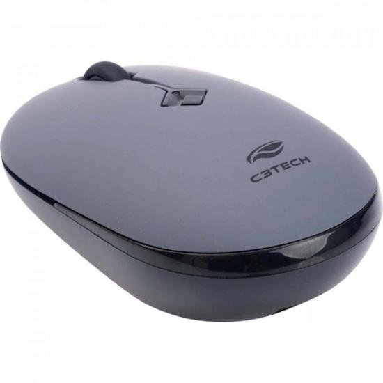 Mouse Sem Fio C3Tech M-W60GY RC Nano1600dpi Cinza