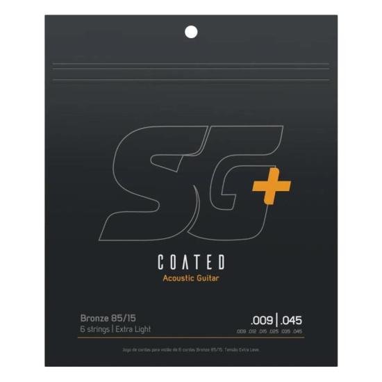 Encordoamento Para Violão Aço SG+ .009 85/15 Bronze Coated