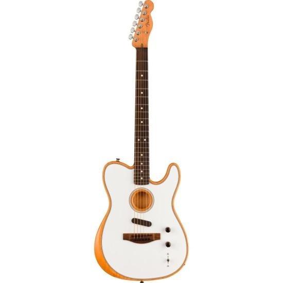 Guitarra Telecaster Fender Player Acoustasonic Branco Ártico