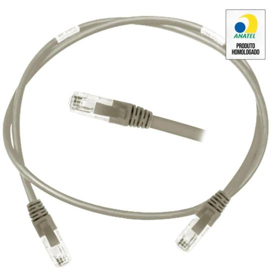 Patch Cord CAT.6 1,5m Cinza Nexans