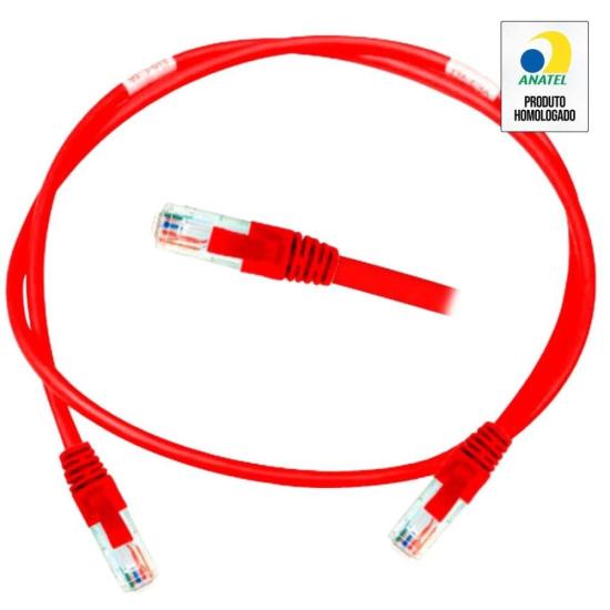 Patch Cord CAT.6 1,5m Vermelho Nexans