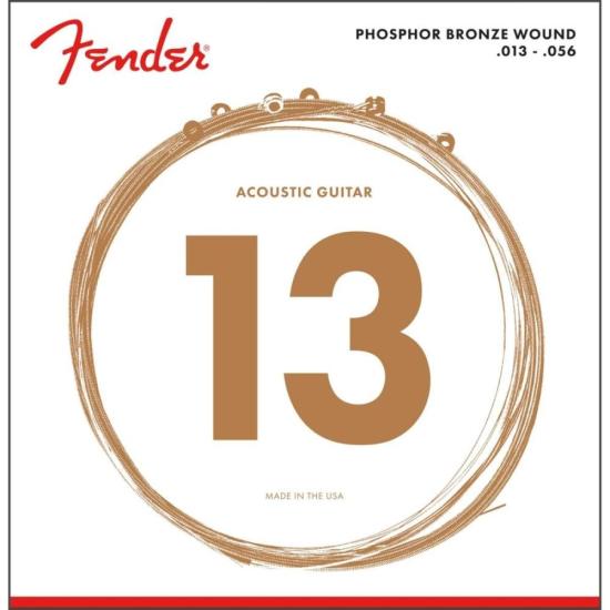 Encordoamento 013 Violão Aço 860m Fender Bronze