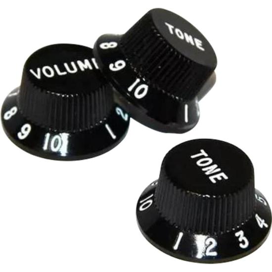 Knob Para Guitarra Strato Preto PHX - PCT / 12