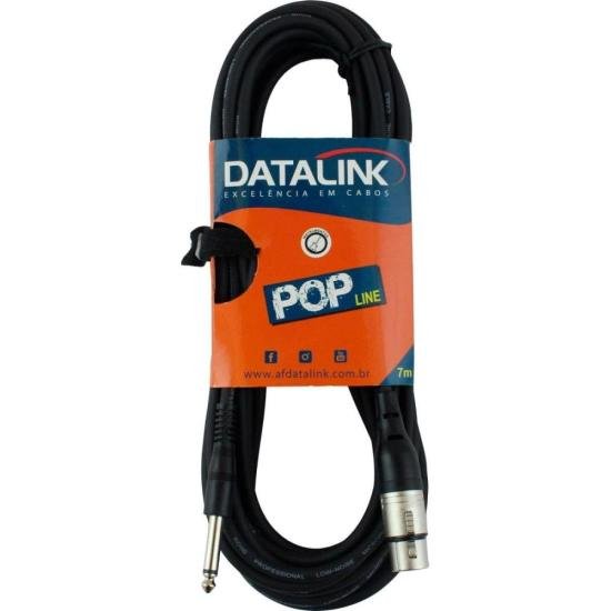 Cabo P10 x XLR Fêmea 7m Pop Line Datalink