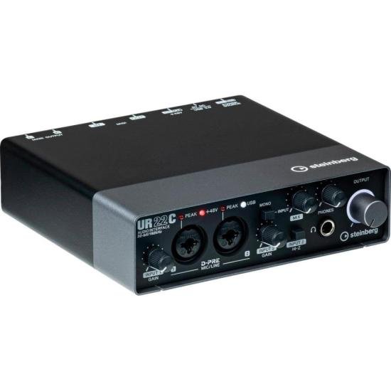 Interface de Áudio Steinberg Yamaha UR22C Preta
