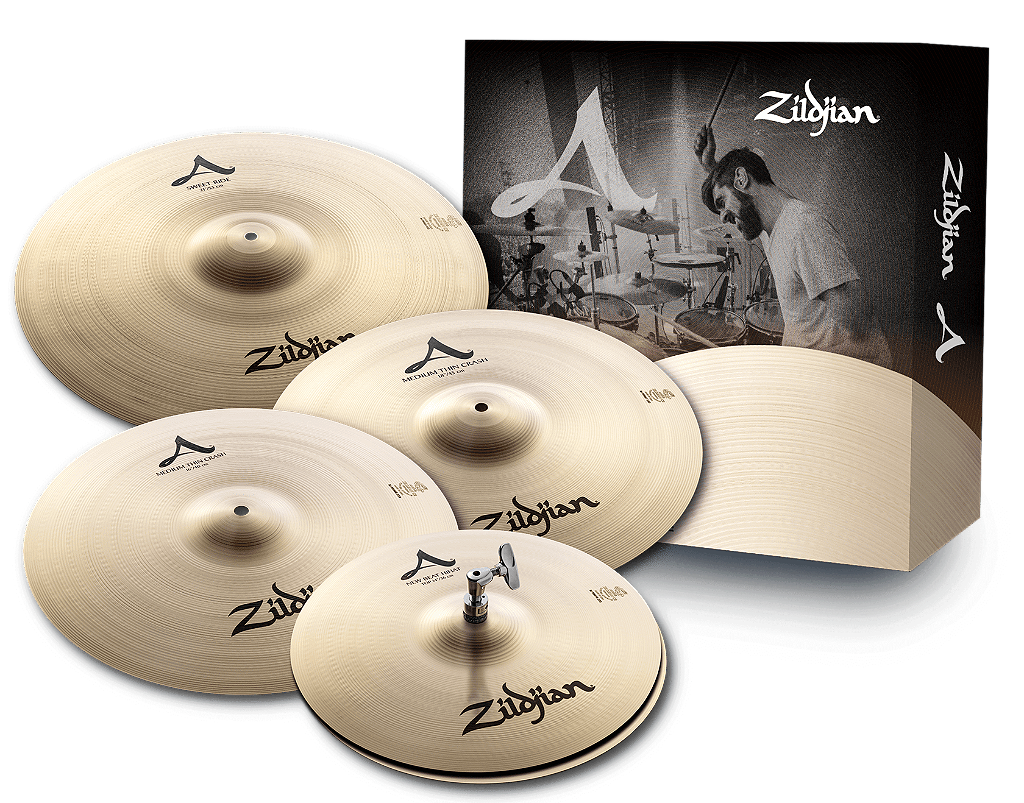 Kit de Pratos Zildjian A Series 14", 16", 18", 21" Sweet Ride A391