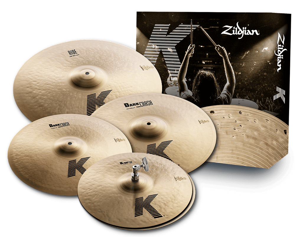 Kit de Pratos Zildjian Dark K Series 14", 16", 18", 20" K0800